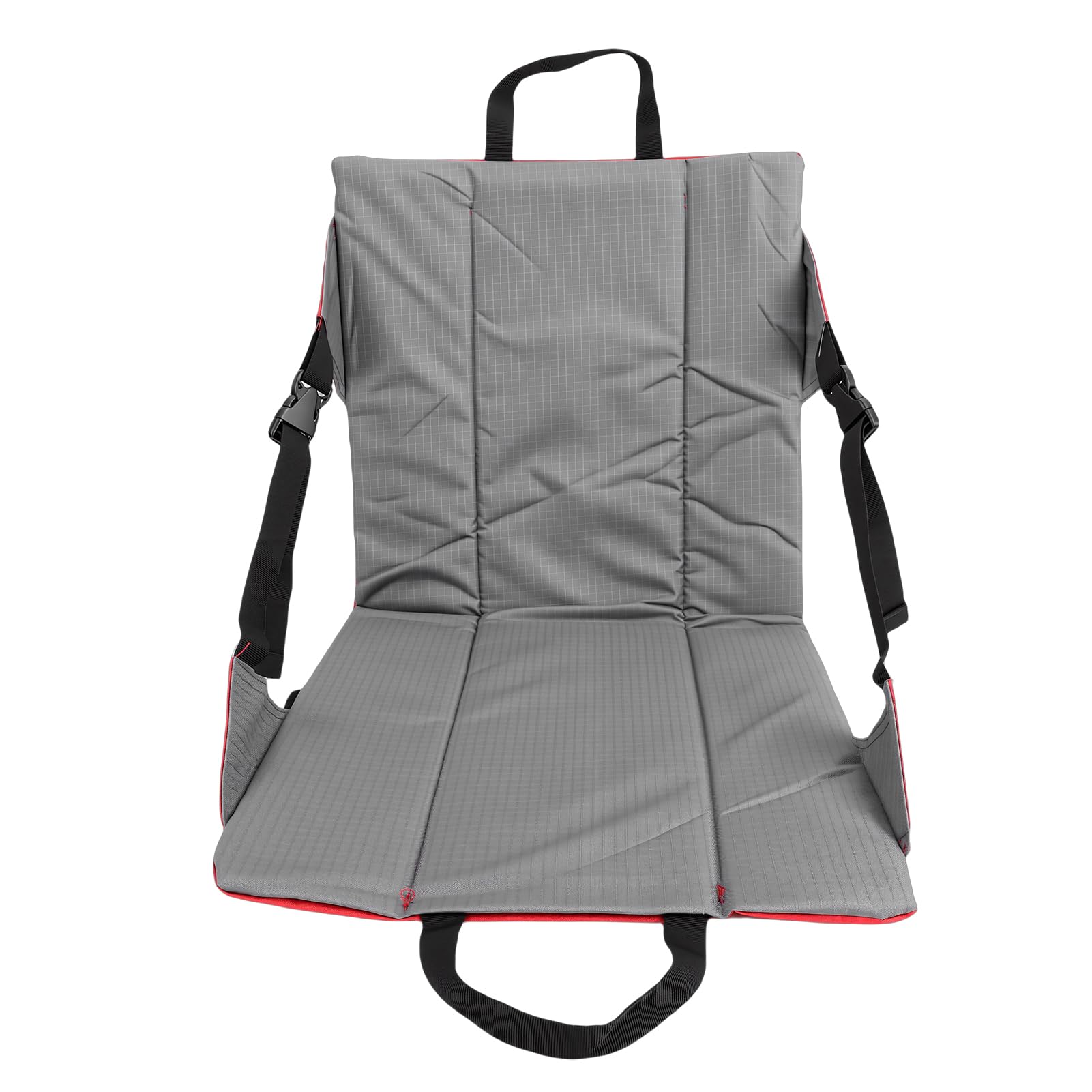 AMONIDA Stadionstuhl mit Rückenstütze, Tragbarer, Klappbarer Komfort-Stadionsitz, Camping-Bodenstuhl mit Ergonomischem Design, Ideal für Musikfestival, Outdoor-Angeln, Camping, Wandern