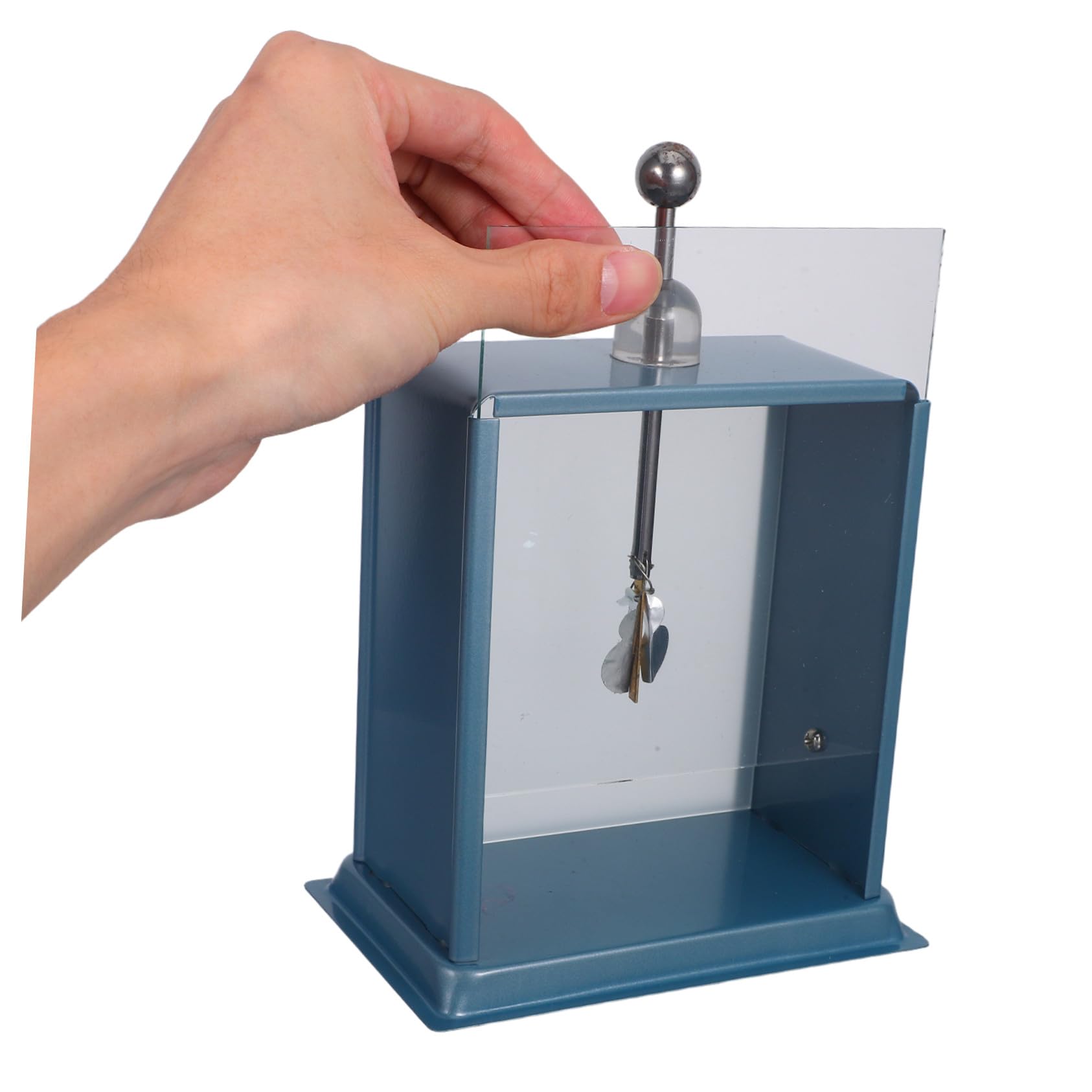 Cabilock Electrómetro Medidor de Electricidad Lámina de Hierro Instrumento Científico de Electricidad Estática para Aulas Herramienta de Aprendizaje de Física