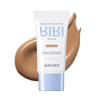 Amuse SEOUL 365 Retinol BB Cream 33 WALNUT - Natural Tinted Moisturizer