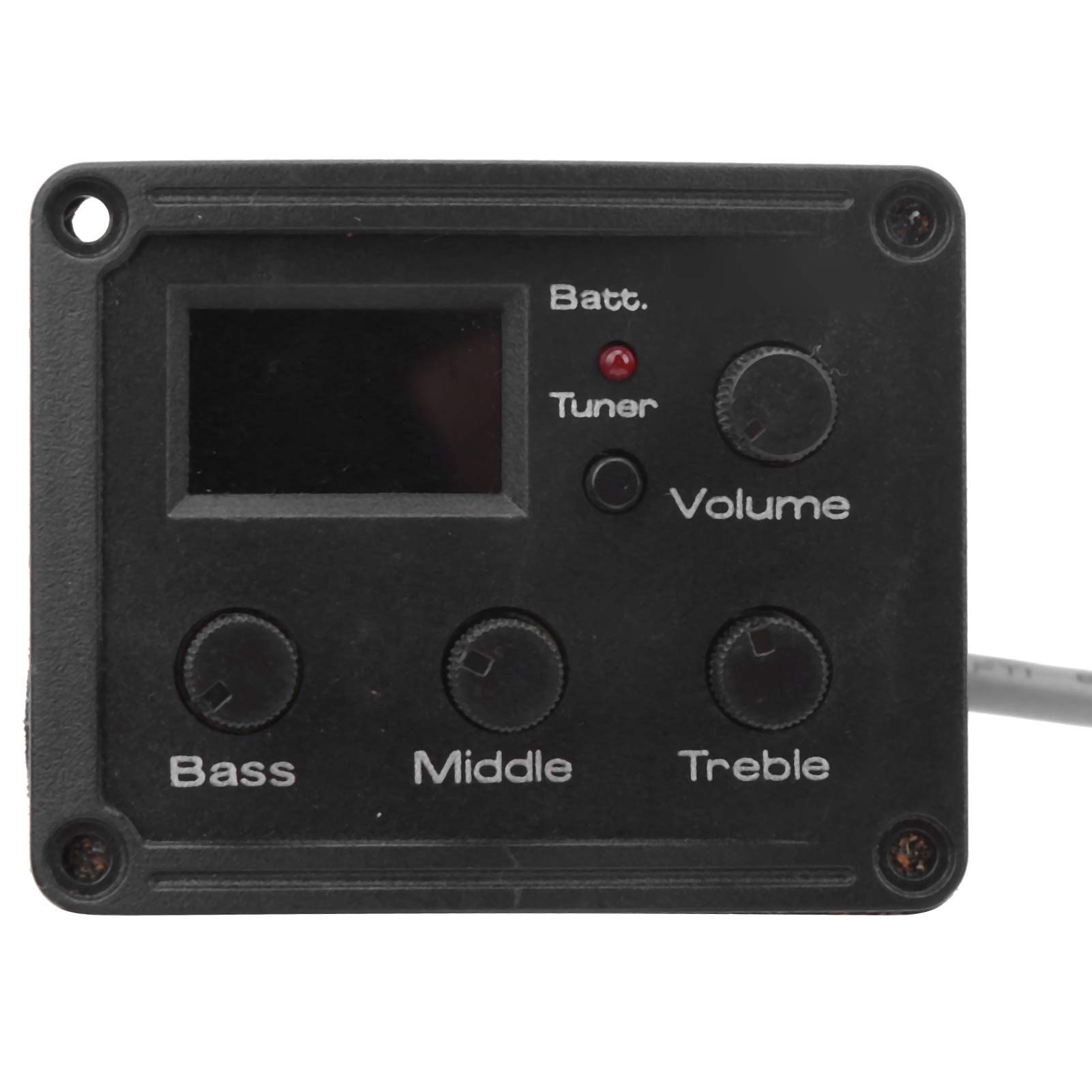 Dilwe Sintonizador EQ de Pastilla de Ukelele con Pantalla LED Ecualizador de 3 segmentos Accesorio de Instrumento Musical para Amantes del Ukelele