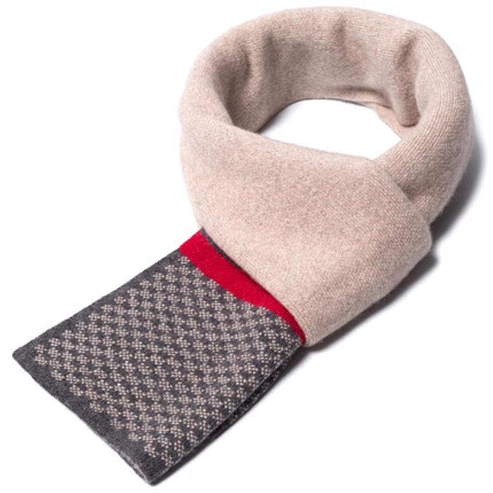 Men's Wool Scarves, New Style High Quality Fashion Multi Colored Tartan Scarf Winter Striped Business Warm Wrap Scarf with Gift Box,B