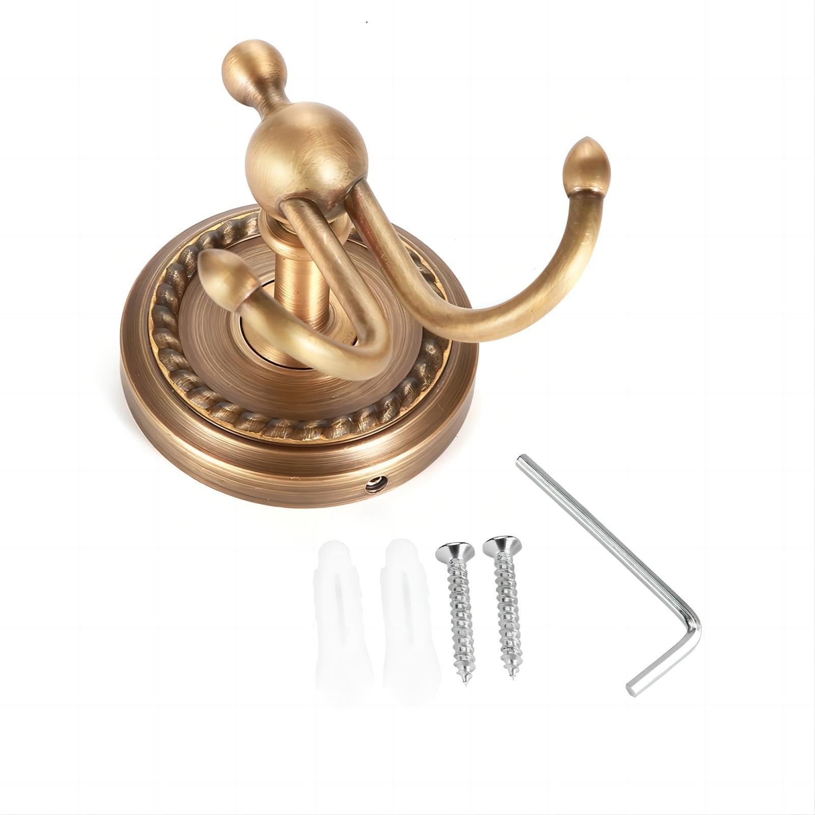 Pewery Ganci Da Parete A Forma Di Uccellino | Vintage Metallico | Confezione Da 2 | Porta Vestiti, Cappelli, Chiavi | Capacità 2,5 Kg