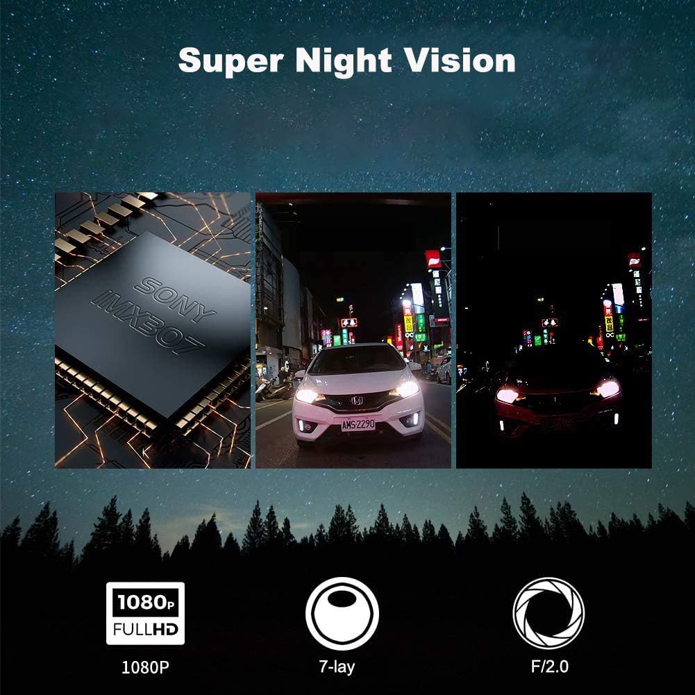 Blасk Frіdау - 70% оƒƒ VSYSTO Motorcycle Dash Cam Dual 1080p Motorbike Camera Motorcycle Camera Front and Rear 150° Wide Angle Waterproof Sport Action DVR Recorder 2.0'' IPS Screen WiFi Night Vision