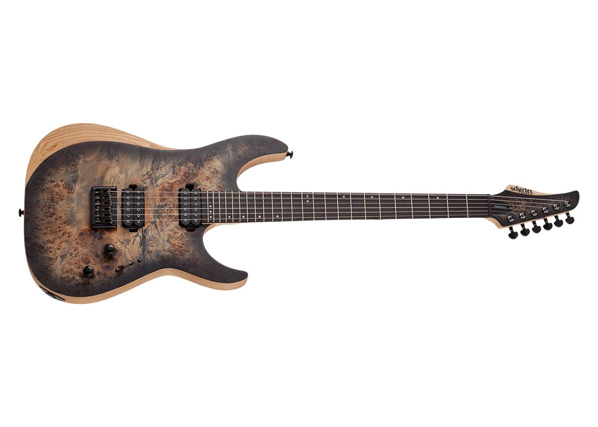 Amazon | Schecter Reaper-6 - Satin Charcoal Burst | エレキギター
