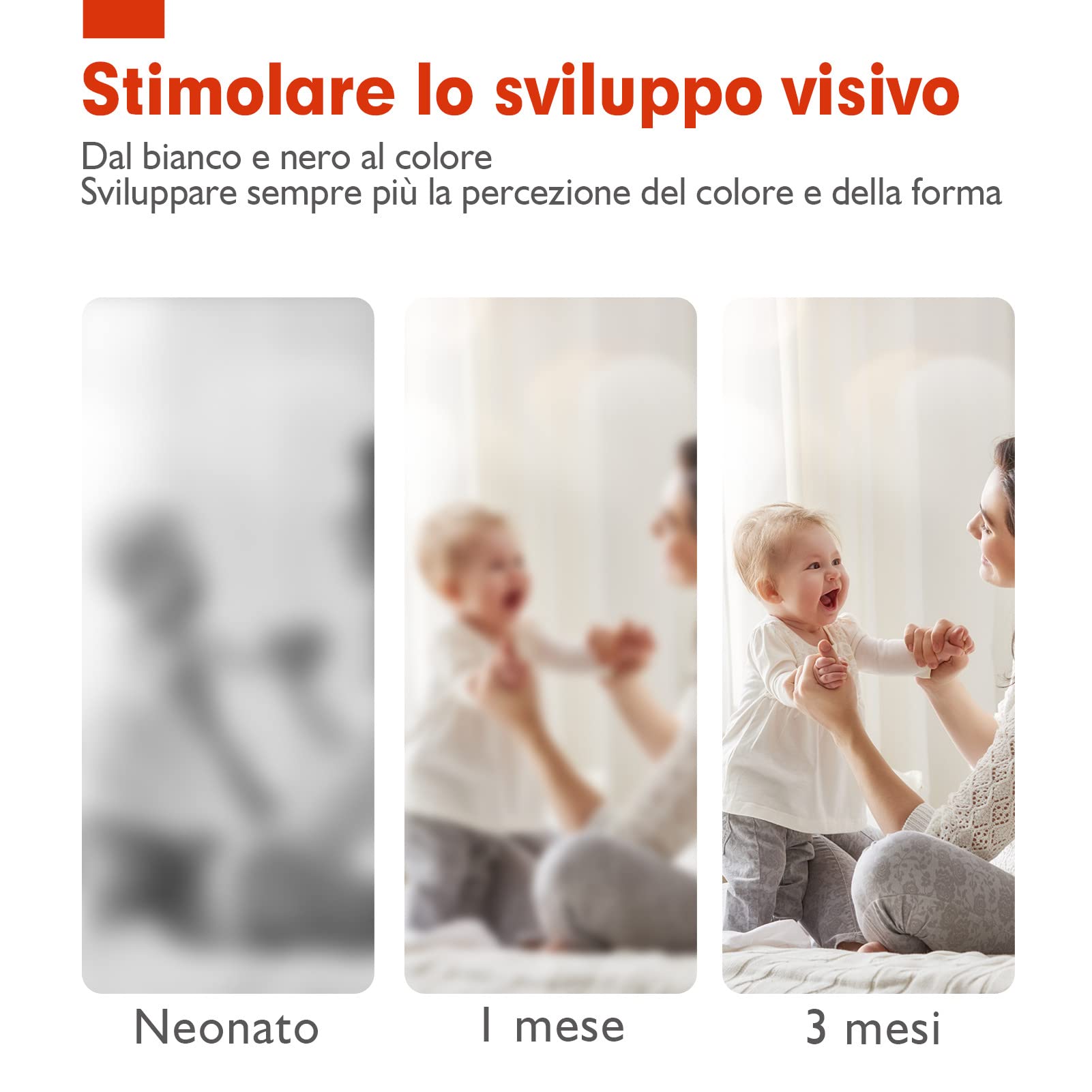 hahaland Flash Cards per Neonato Carta Nero Bianco Tummy Time, Giochi Neonati 0-3 6 mesi Stimolazione Visiva, 20 Pezzi 40 Imagini