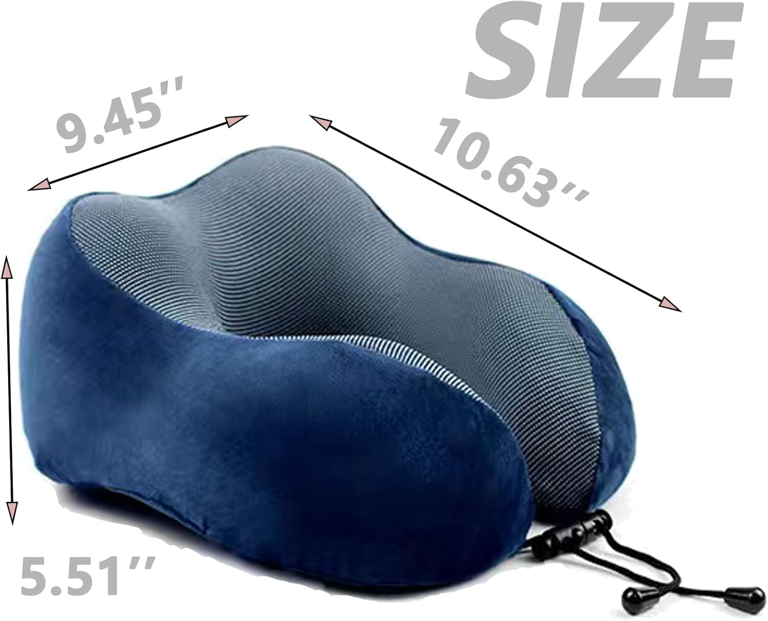 Reisekissen Nackenkissen Memory Foam Reisekissen Baumwolle Reise Nackenkissen Mit Aufbewahrungstasche Für Flugzeuge Nackenhörnchen(Blue)