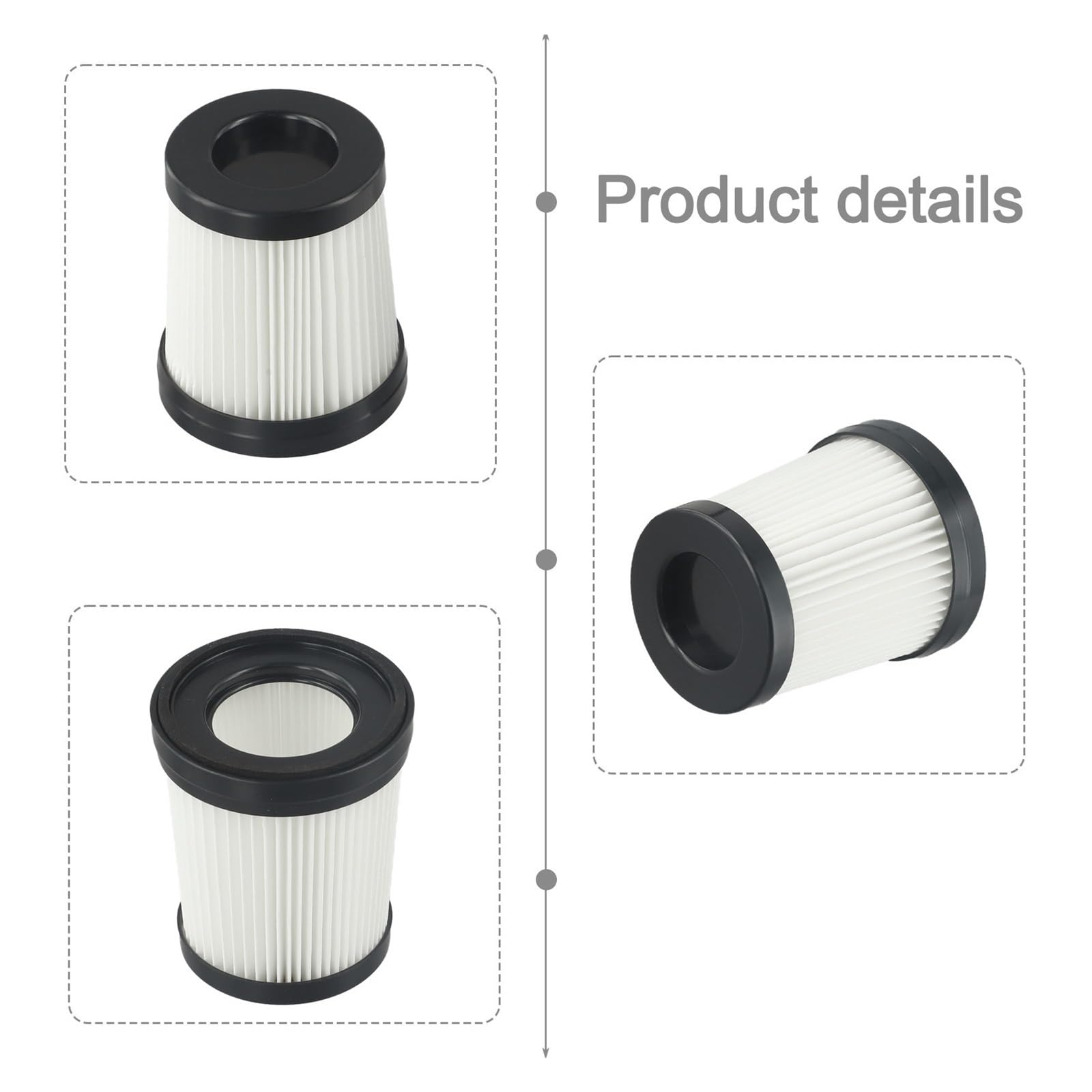 Filtro HEPA Lavable De Repuesto, Compatible Con Kalado, Aspiradora Inalámbrica, Aspiradora De Mano, Elementos Filtrantes, Herramientas De Limpieza Eléctrica(2pcs)
