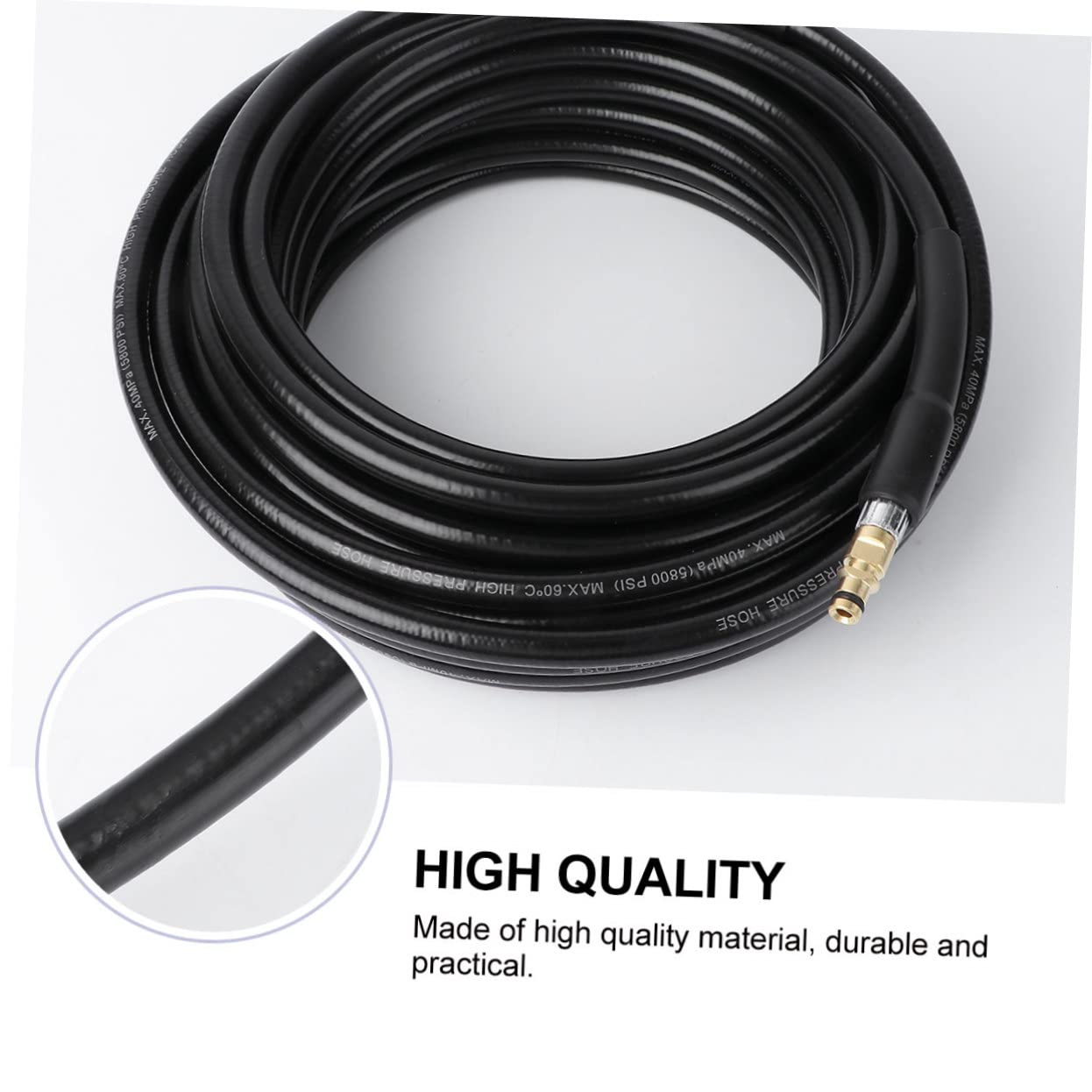 Manguera De Goma Lavadora Hidrolavadora Calentador De Agua De Coche Flexible Resistente