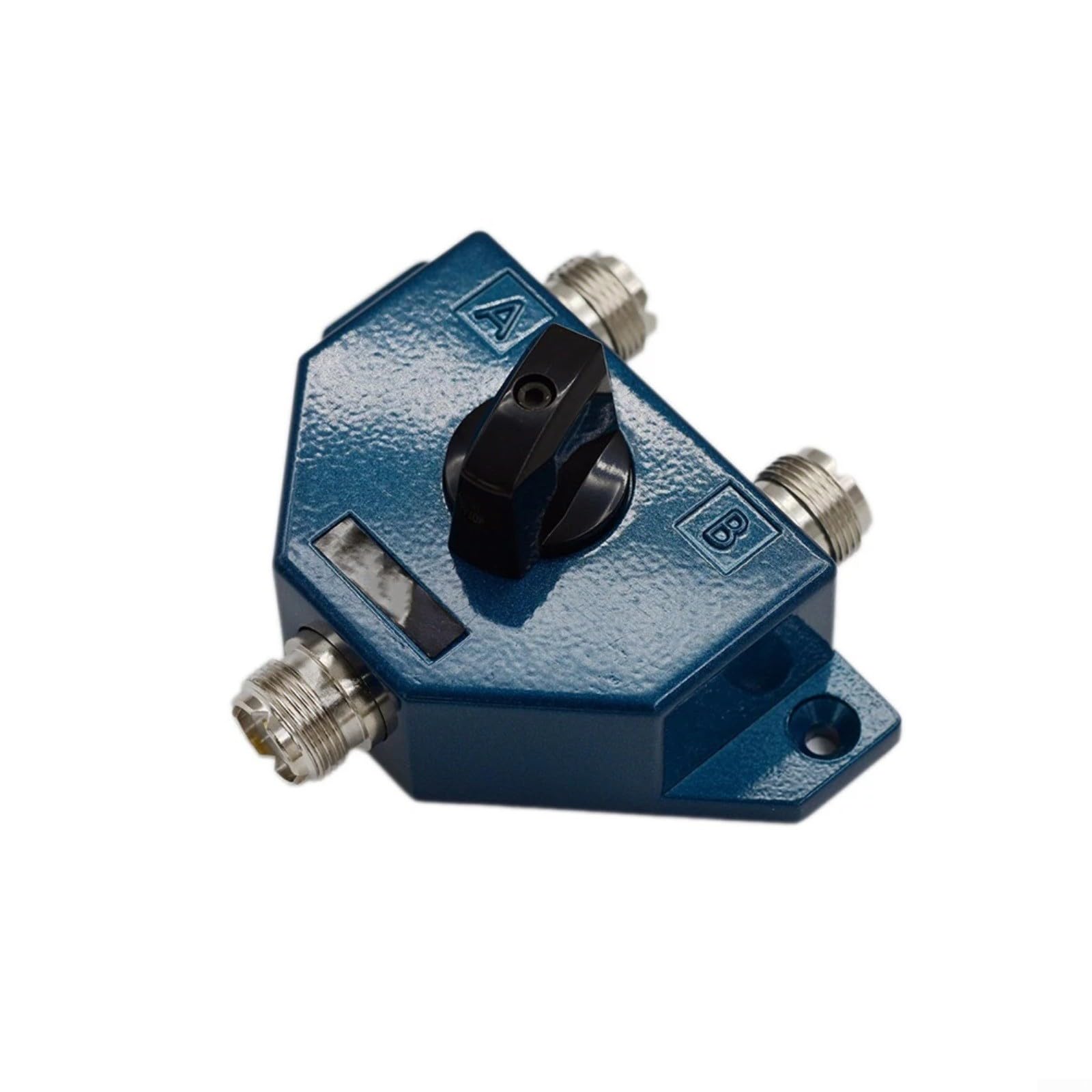 CA201 Interruttore Coassiale Manuale 2 Porte 1.8-600MHz UHF Femmina SO239 50 Ohm Bassa Perdita Stazione Radio Base di Monitoraggio Blu