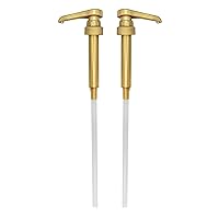 Vista 10 de HANDIT - Bombas doradas para jarabe de café con cubiertas para la punta Se adapta a botellas de 25.4 oz/750ml de Torani, Skinny, Davinci Se