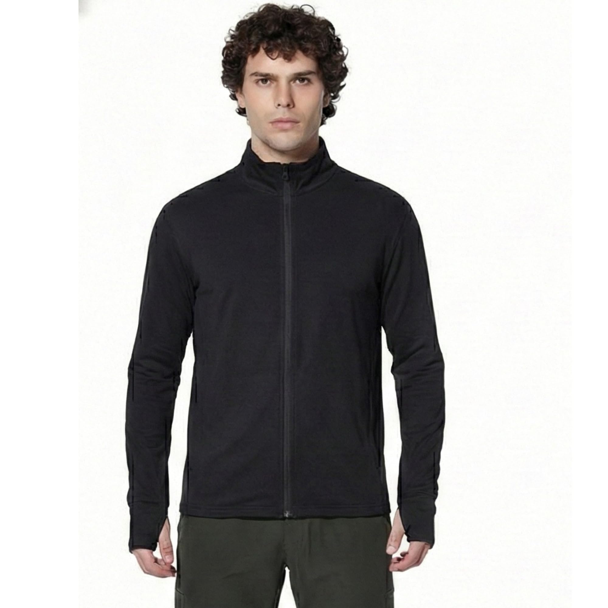 Sunscreen Jacket for Men | UPF 50+ UV Protection | Lightweight Summer Jacket | Stand Collar with Zipper Closure