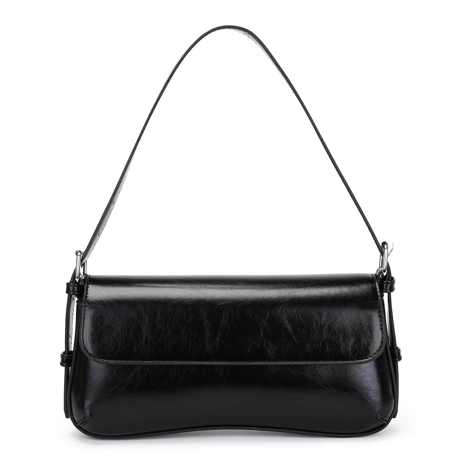 Herald Small Shoulder Bag for Women, Hobo Clutch Handbag Mini Cute Size, Trendy 90s Y2K Style, Adjustable Strap, Lightweight for Going Out, Everyday Carry, Travel, Evening Party