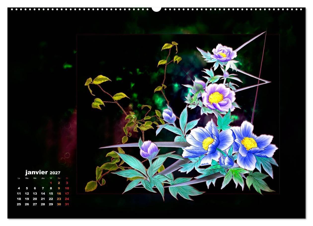 Images d'art Ikebana (Calendrier mural haut de gamme 2027 DIN A2 vertical), CALVENDO calendrier mensuel: Découvrez l'art Ikebana (CALVENDO Nature)