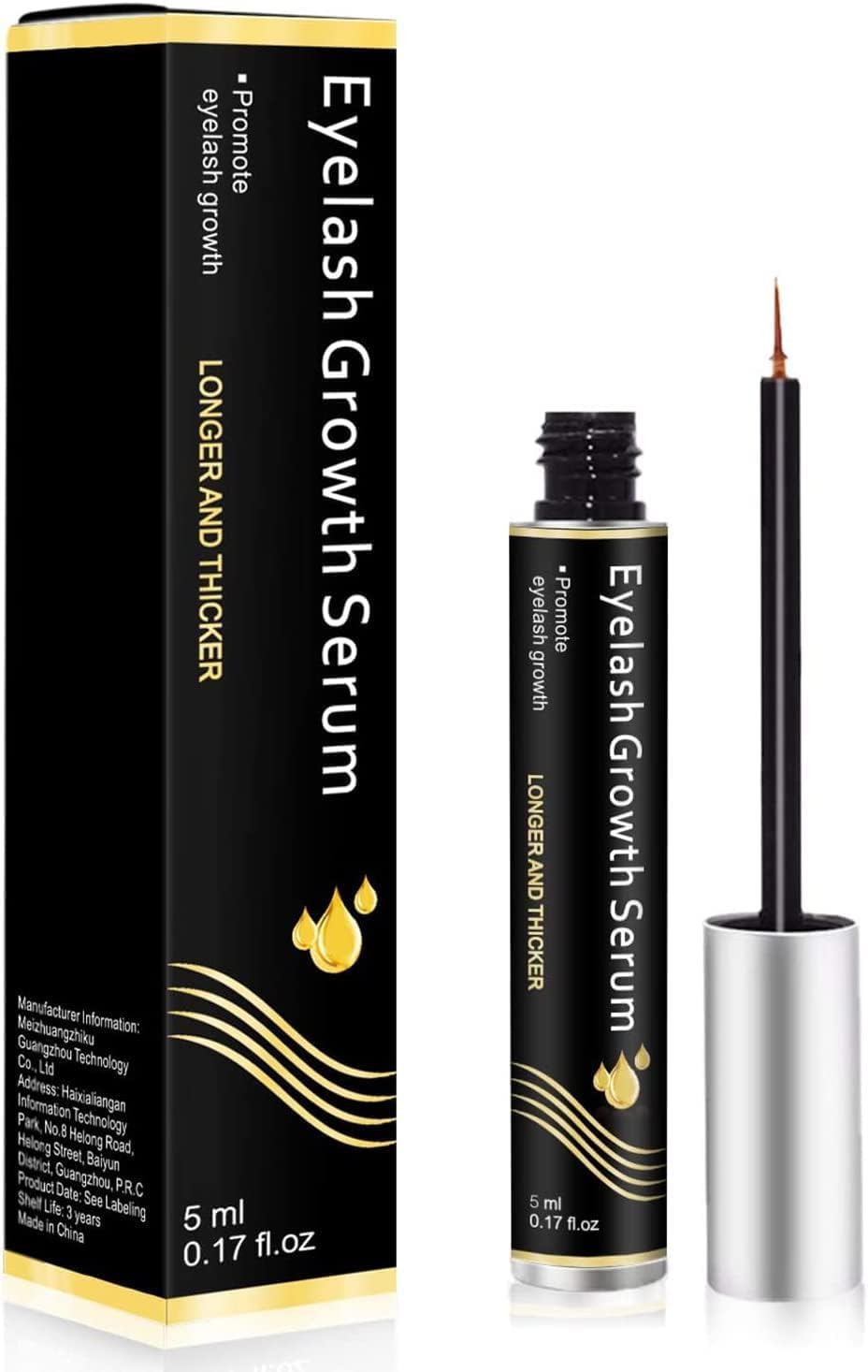 Serum Pestañas Crecimiento 5ml,Serum De PestañAs,Serum Pestañas,Para el Crecimiento de Pestañas Gruesas y Largas,Pestañas Gruesas,llenas y Fuertes…