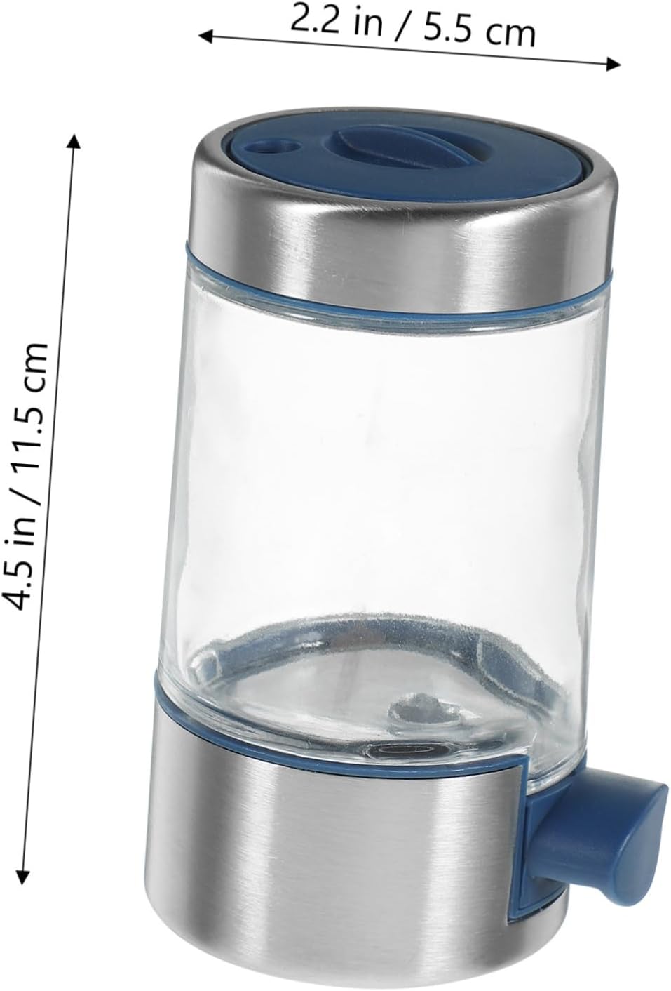 Stainless Steel Salt Dispenser Jar Press Quantitative Seasoning Shaker for Kitchen Compact and Design for Precise Seasoning for Salt and Sugar Storage