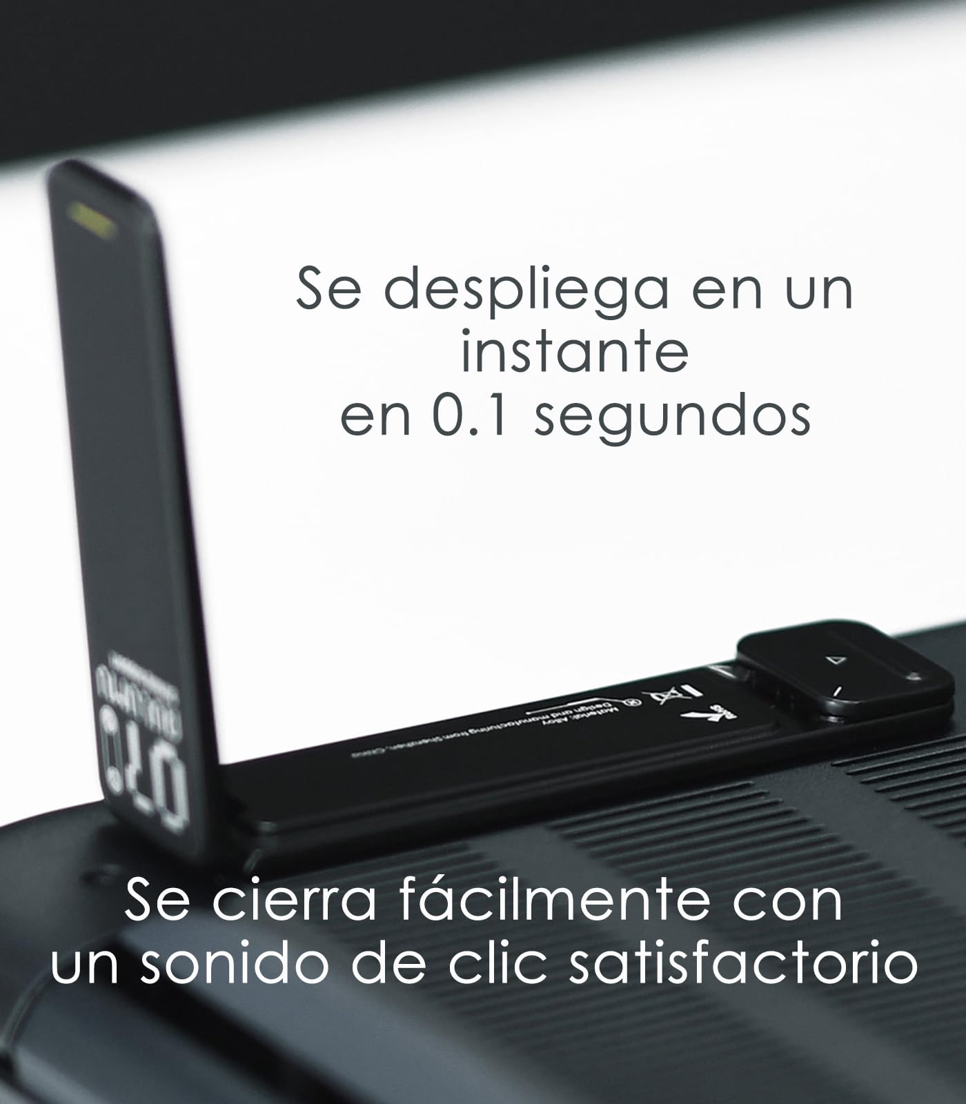 Aulumu G07 Soporte para Computadora Portatil | Soporte de Pata Retráctil | Elevador Ergonómico para Escritorio para MacBook, Todos los Portátiles, Tablets, 8-20'', Negro