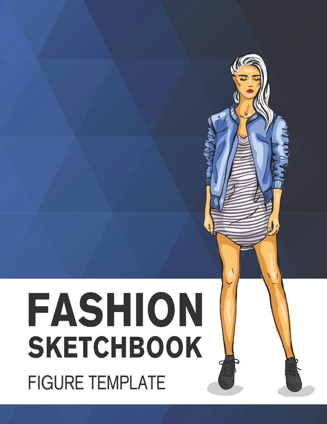 Fashion Sketchbook Figure Template: Easily Sketch Your Fashion Design with 200+ Large Figure Template