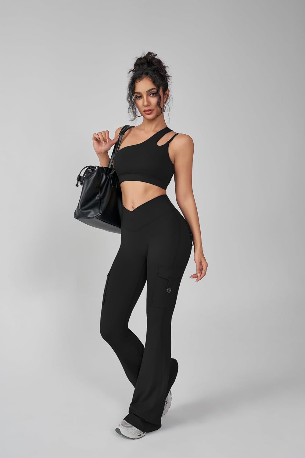 Leggings with Pockets for Women,Yoga Pants Women,High Waisted Cargo Gym,No Front Seam Leggings - Image 7