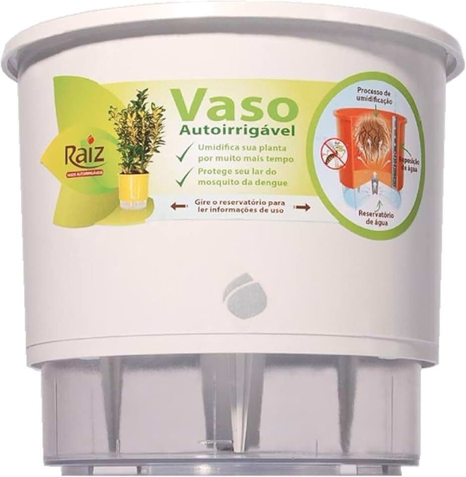 Vaso Auto Irrigável N 04 - Grande - Raiz Branca