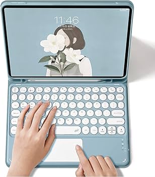 iPad Bluetoothキーボード付きアイパッド ホワイト シルバー Amazon.co.jp: 可愛い iPad 第9世代 第8世代 第7世代 キーボード