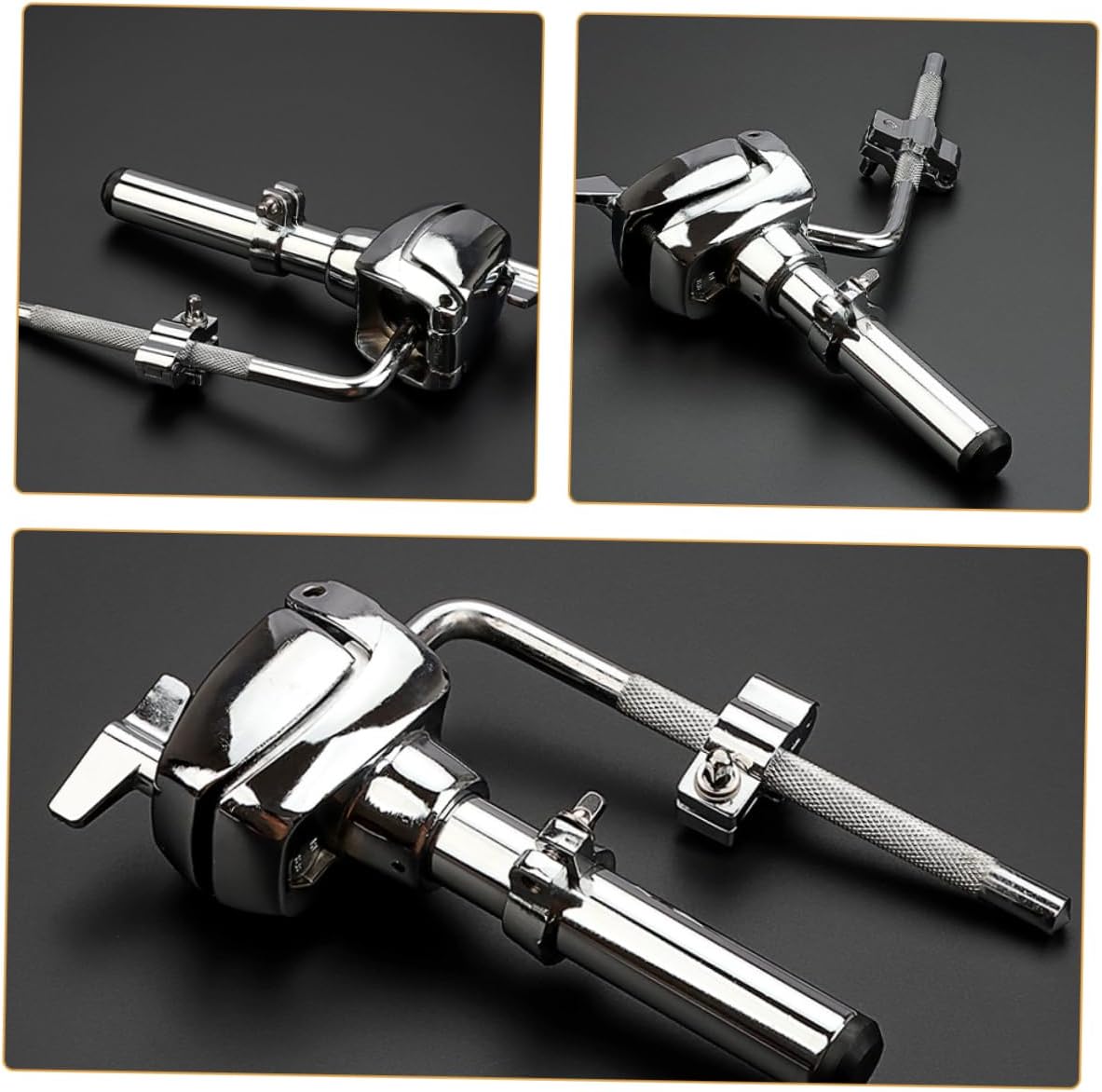 BESTonZON Drum Arm Stand Mount Holder Percussion Accessory for Drum Kits Compatible Various Setups Construction for Support