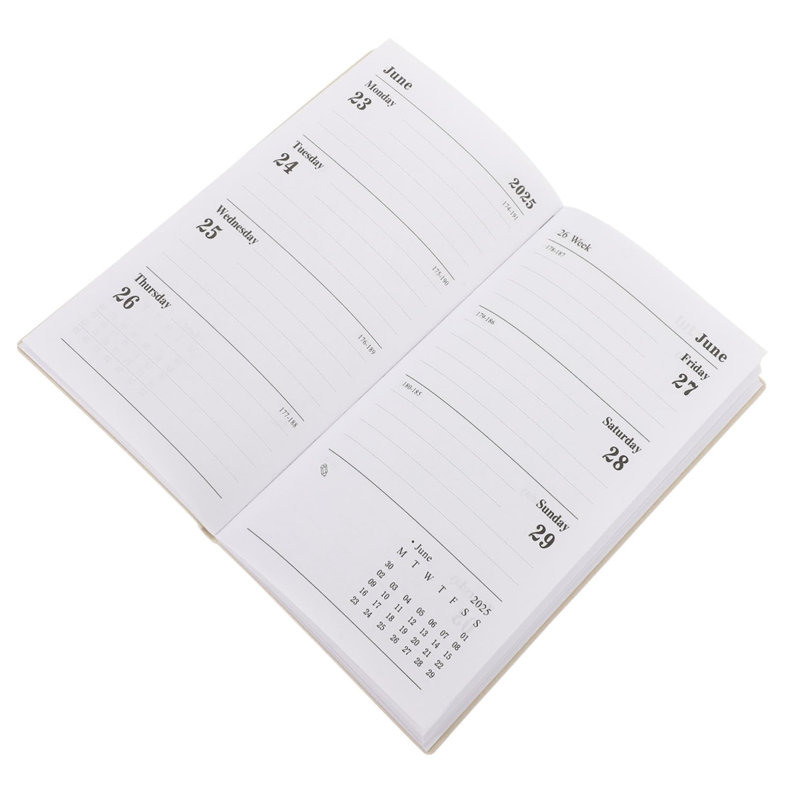 3pezzi Agenda Notepad Portatile Per Lavoro Pianificatore Giornaliero Sintetica Design Alla Moda Per Ufficio e Viaggi