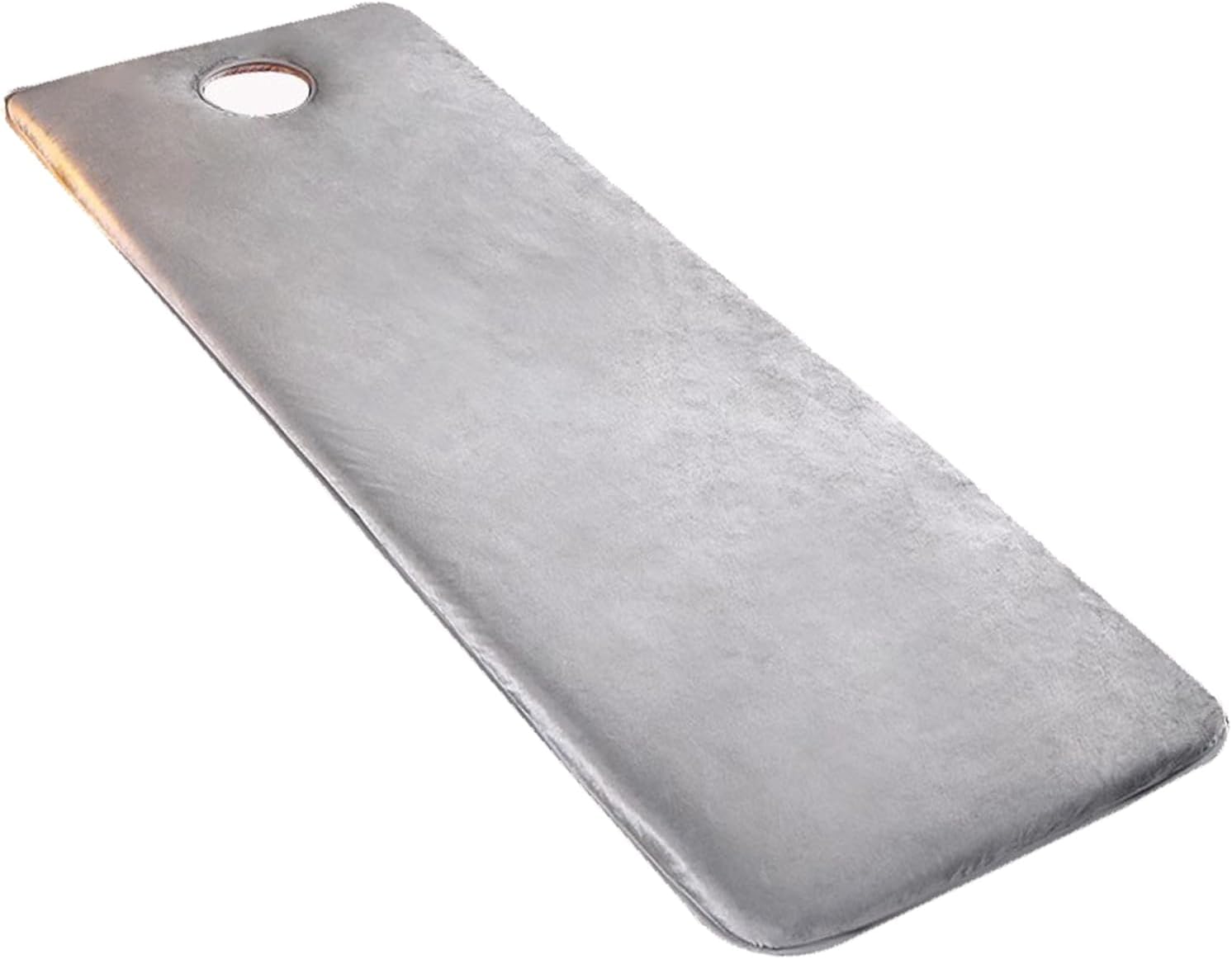 Thicken Memory Foam Mattress Topper with Elastic Band 3Cm/6Cm Lash Bed Topper with Breath Hole Massage Table Pad for Beauty Bed Massage Table Bed Cover Round Head,Gray/3cm,190 * 70cm(R)