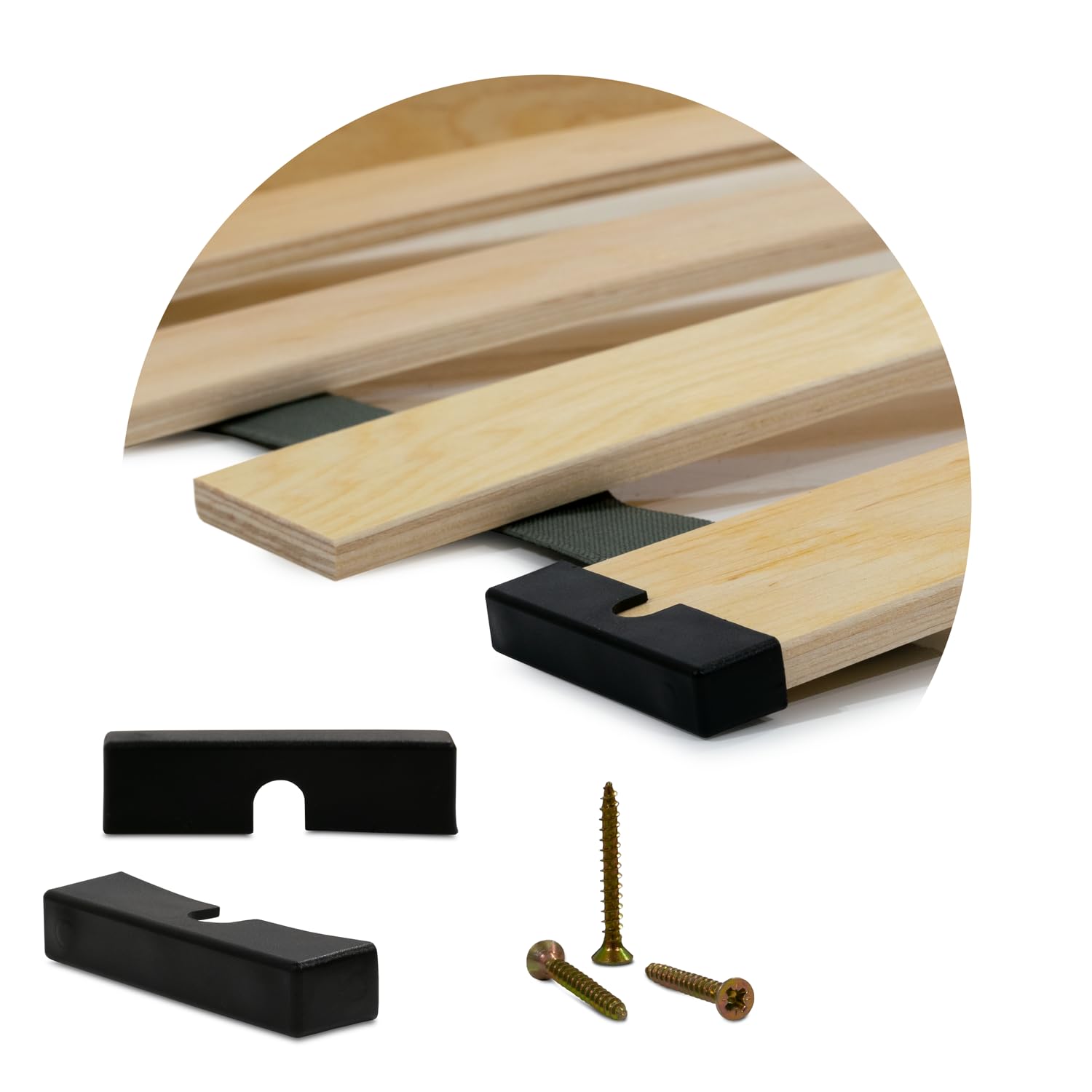 FURNIFY Rolllattenrost Lattenrost Birken Bettrost Holzlatten Federleisten (80 x 160 cm)
