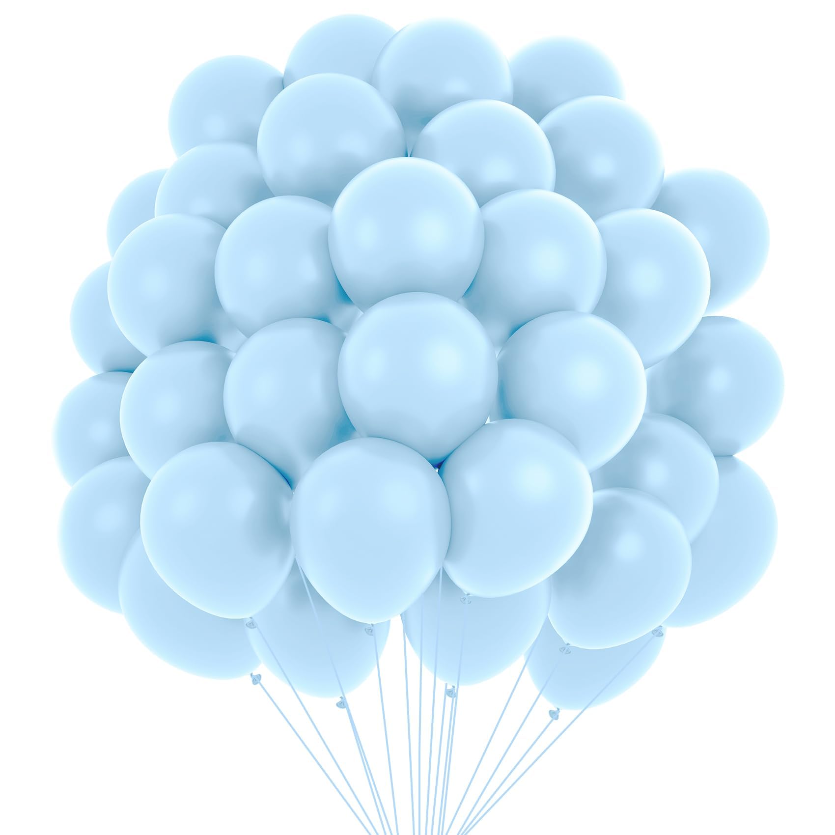 Balloon Arch Kit,12 Inch 60 PCS Maca Blue Balloons,For Baby Shower,Birthday Party,Wedding,Bridal Shower,Anniversary,Princess Carnival Events Decorations,New Year,Halloween,Christmas,For Girls Boys