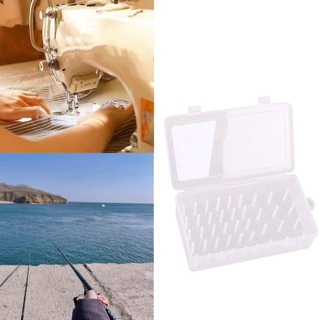 Sewing Thread Box Thread Organizer Transparent Sewing Storage Box 42 Sewing Bobbins Embroidery Thread Sorting Holder