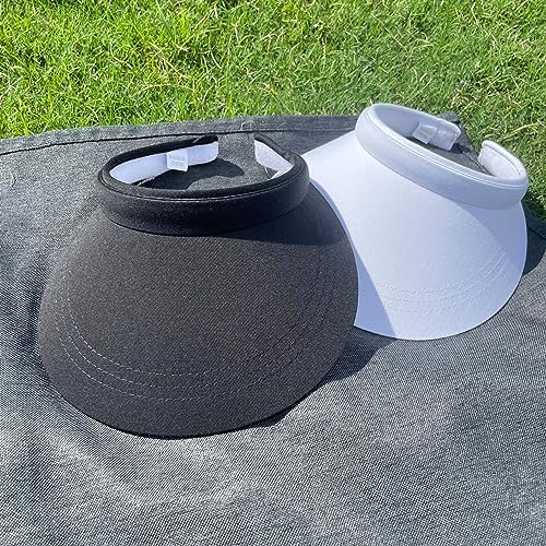 Beevarn 2 Pack Sun Visors Women Wide Brim Beach Clip On Summer Hats Golf Hiking Sports Adjustable Uv Protection thumb #4