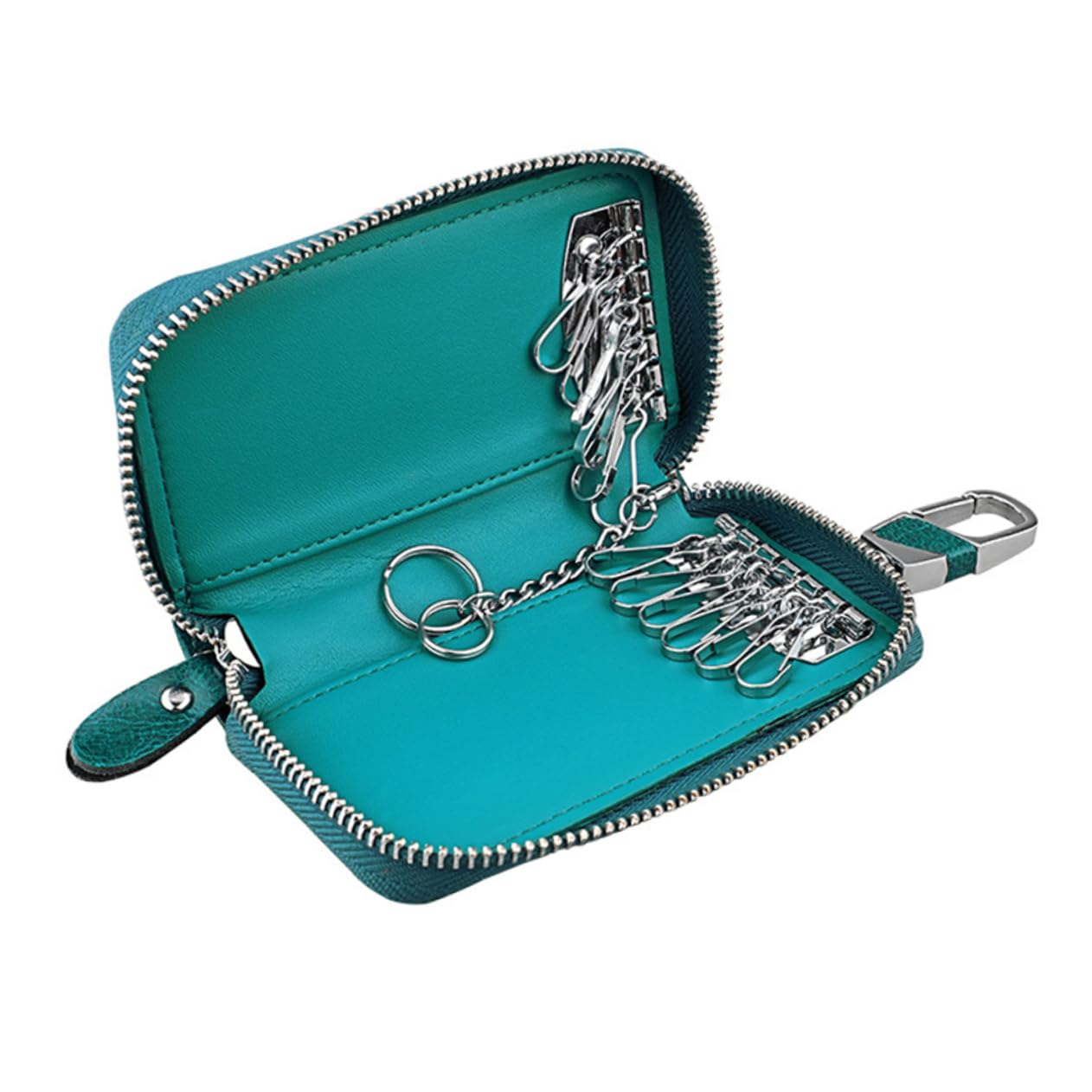 GLEAVI 3piezas Bolsa De Cintura De Cuero para Llaves De Coche Estilo Chic y Funcional Diseño Duradero y Seguro Protege Tus Llaves De Perdida y Rasguños para Tipos Mosquetón para Colgar