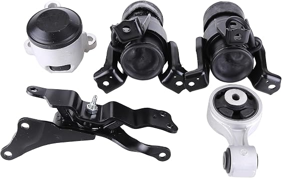 5PCS Engine Motor Trans Mount Set متوافق مع 2007-2012 نيسان ألتيما CVT 2009-2014 Maxima 3.5L Engine Mount Motor Hydraulic Torque Strut Mount A4355HY A4365HY A4371HY A7363