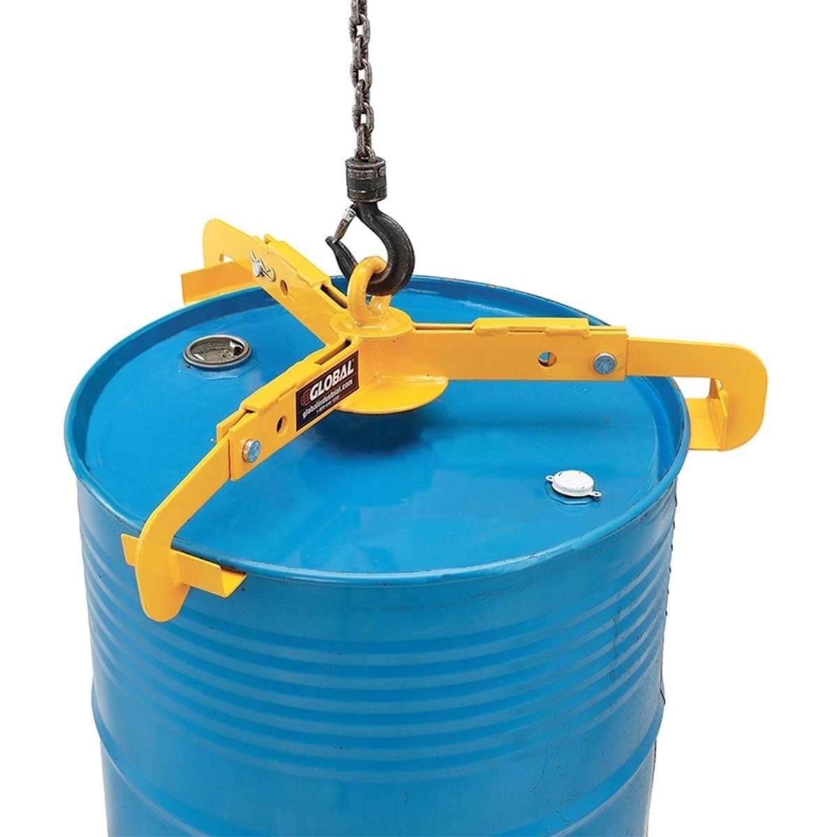 Vertical Drum Lifter 1100 LBS Drum Lifting Clamp for 30-55 Gallon Steel and Plastic Drums, Alloy Steel Barrel Hook Spreader (Color : F)
