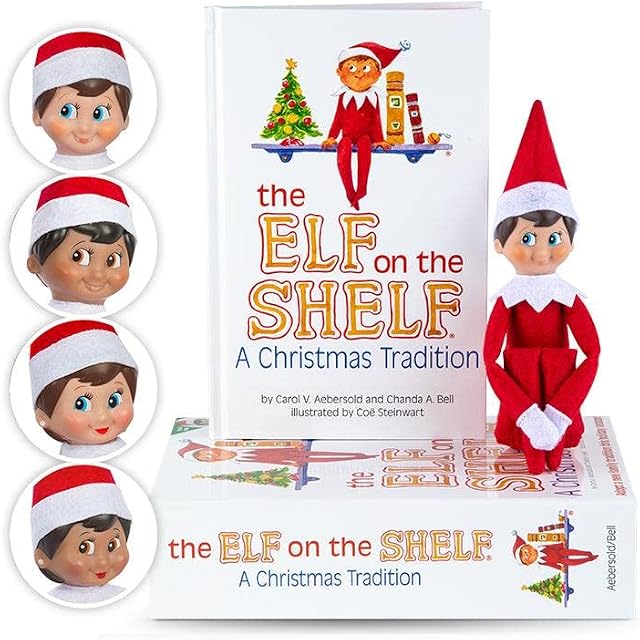 Elf on the Shelf Boy Christmas Tradition Set with Elf Book | The Elf on the Shelf Doll | Elf on a Shelf | Elf on Shelf Doll| Christmas Elf Doll | Toy Elf | Elf on the Shelf Book | Scout Elf Story
