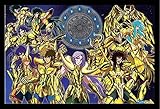 saint seiya gold saints Profil : 30 mm MDF en fibre de bois – aspect bois noir, vitre en verre acrylique.