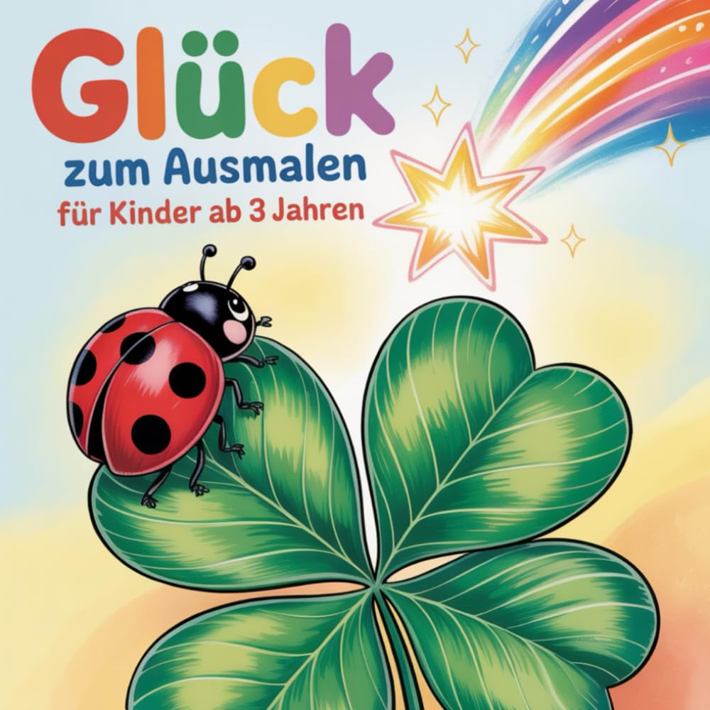 Glück zum Ausmalen für Kinder ab 3 Jahren: 44 liebevoll gestaltete Ausmalbilder für kleine Entdecker des Glücks