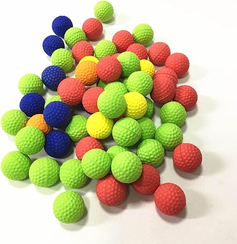 100 Uds. Coloridas pistolas de juguete bala bolas para Nerf Rival Zeus Apollo práctica al aire libre menos impacto juguetes de recarga 0.9 in EVA