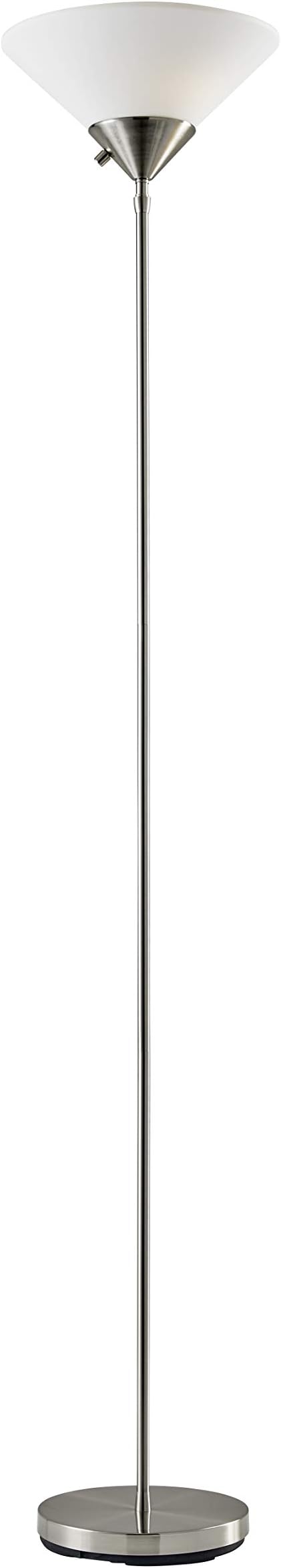 Adesso 7501-22 Pisces 73" Torchiere, Steel, Smart Outlet Compatible