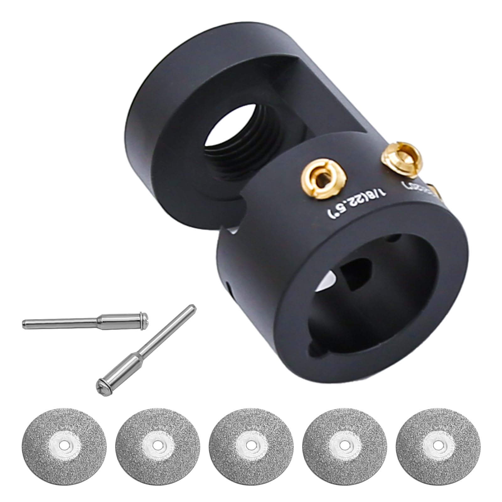Afilador de electrodos de tungsteno, cabezal de amoladora, herramienta de soldadura TIG de aluminio, afilador de tungsteno con ranura de corte, multiángulo y compensaciones, 5 ruedas de