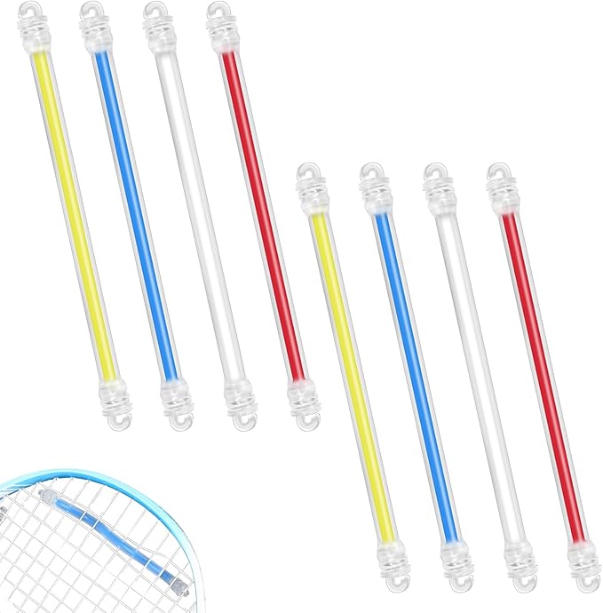 8Pcs Tennis Racquet Vibration Dampener, Gel Filled Long