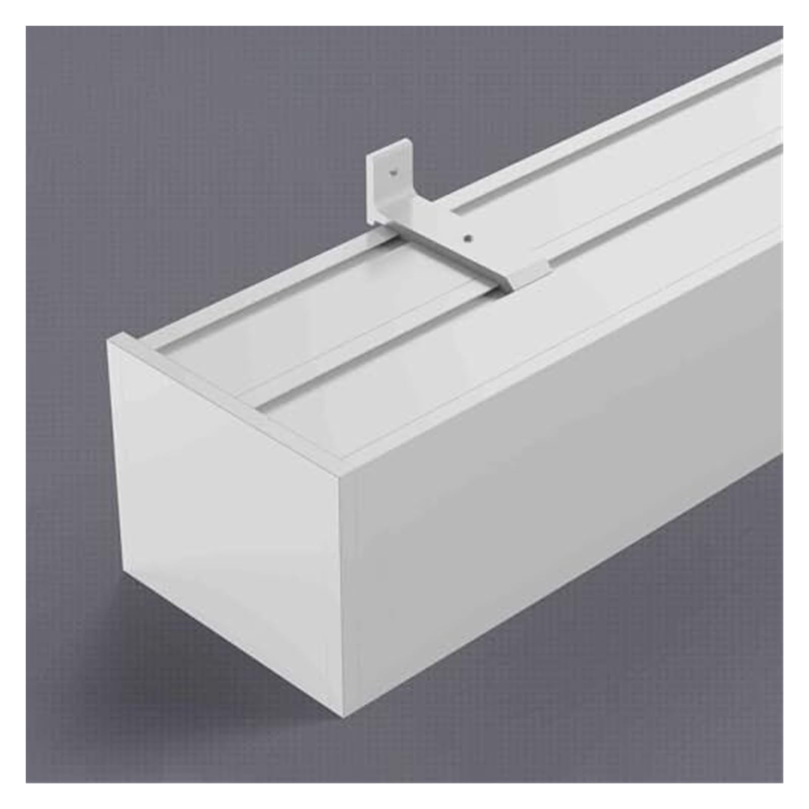 Riel de cortina para salones modernos: aluminio pesado con soporte de pared y techo fácil