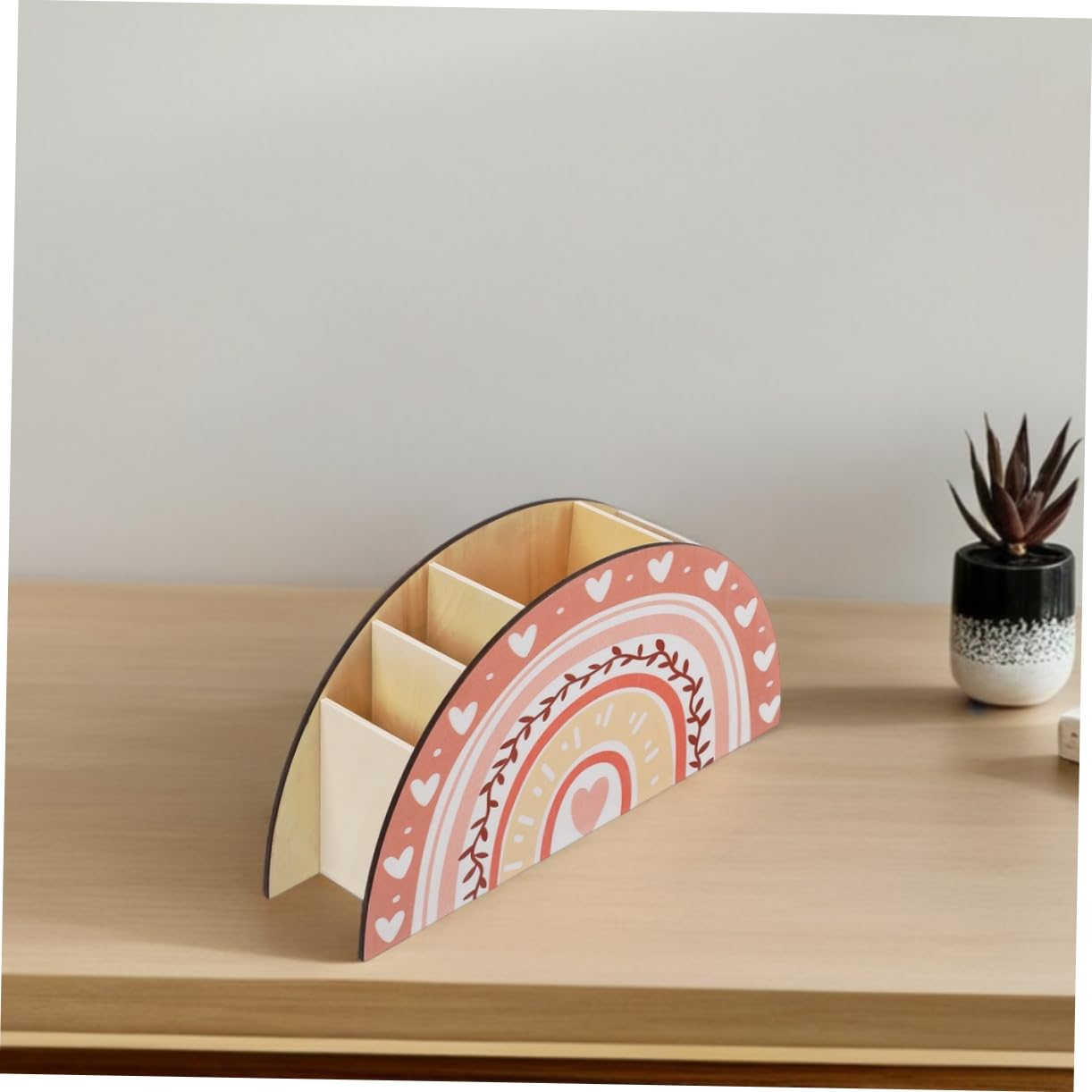 Sewroro 2 Stück Multifunktionaler Stifteköcher aus Holz Eleganter Schreibtisch Organizer für Bleistifte Make Up Pinsel und Büroutensilien Stilvolle Aufbewahrungslösung für Zuhause und Büro