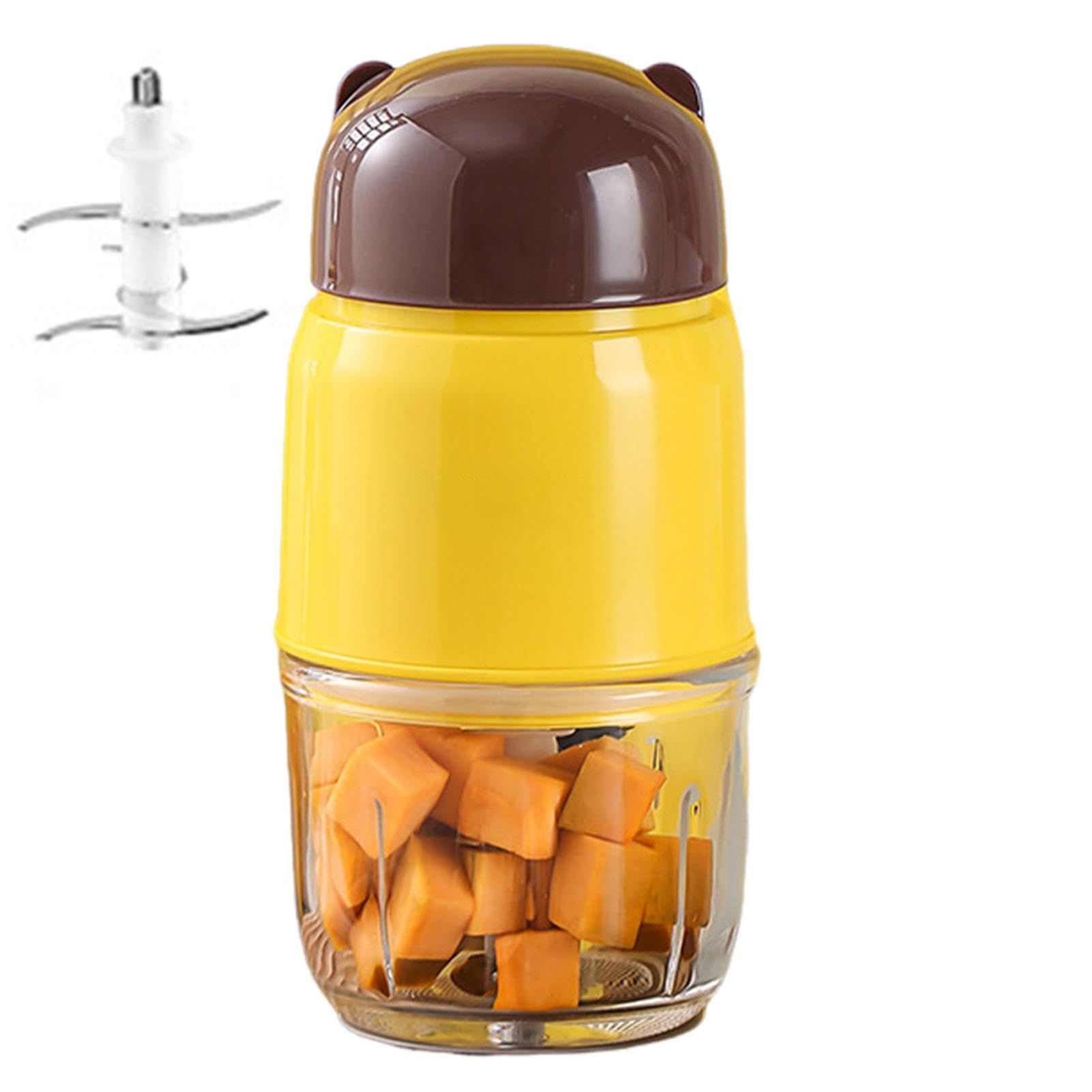 robot culinaire : mélangeur automatique d'aliments, mélangeur de qualité alimentaire | Machine portable de purée de nourriture pour bébé, robot d'aliments mignon et petit