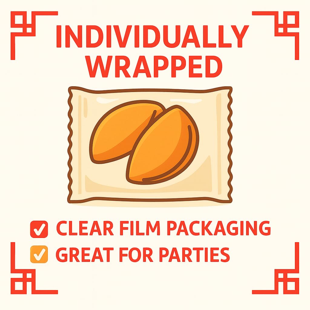 Sky | Fortune Cookies 400Pk | Premium USA Baked, Bulk Fortune Cookies Individually Wrapped