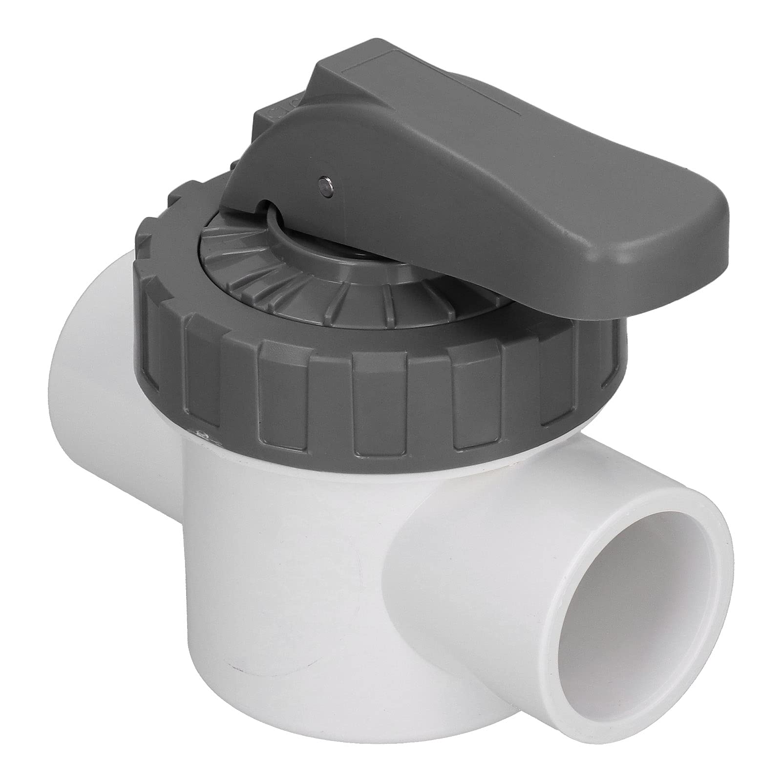 Ejoyous Válvula Desviadora Válvula Desviadora para Piscinas en ABS y PVC con Grande Diseño Ranurado Fácil Instalación y Control de Flujo Estable para Tratamiento de Agua de Piscinas (V50-2A)