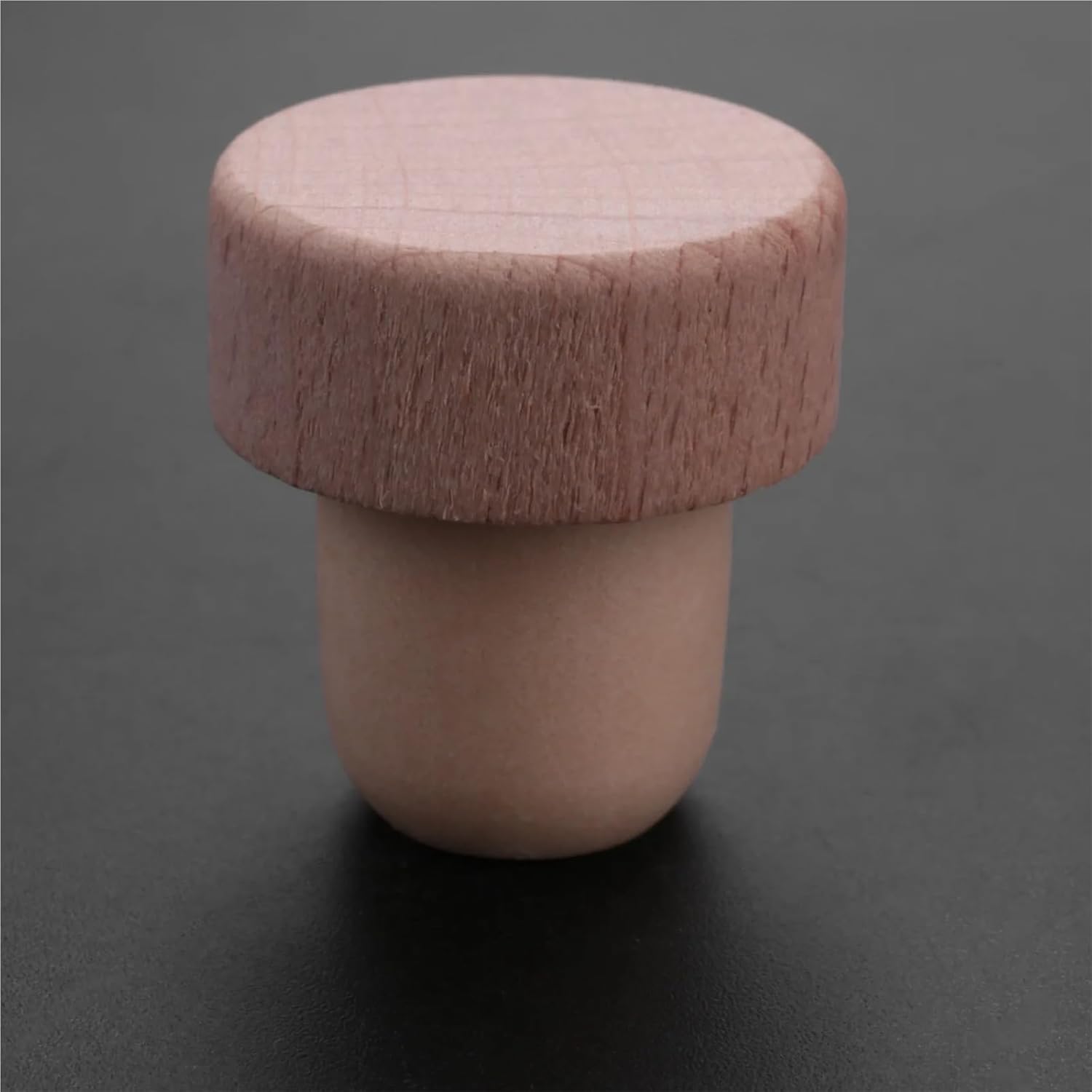 Natural Wood Wine Corks 24 Pcs Wine Bottle Corks T Shaped Plugs Reusable Stopper Wooden and Rubber