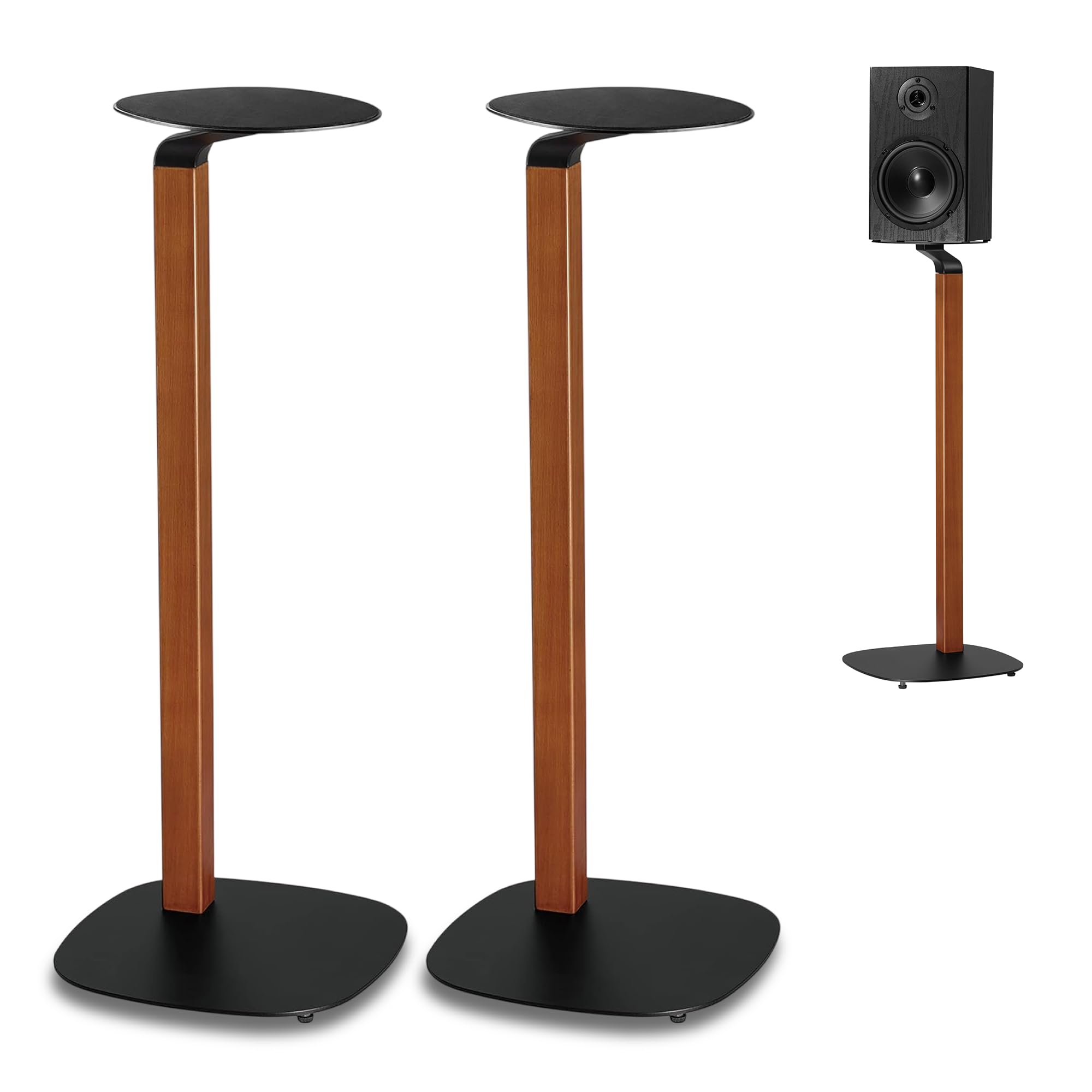 ynVISION.DESIGN Uinversal Wood & Metal Speaker Stands Pair – 30.75