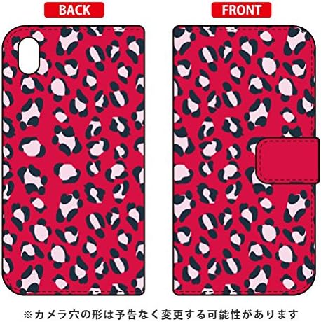 SECOND SKIN Flip Smartphone Case Leopard Red Design by ROTM/for Xperia Z4 402SO/SoftBank SSO402-IJTC-401-LIV3