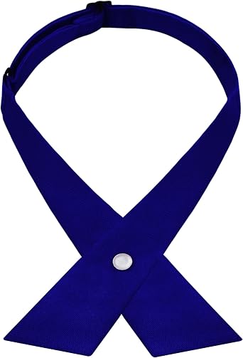 Girls Cross Bow Tie, Boys School Uniform Crossover Neck Tie for Women